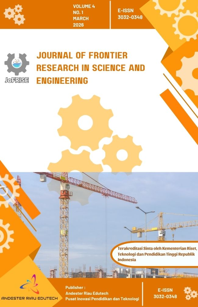 					View Vol. 4 No. 1 (2026): JOURNAL OF FRONTIER RESEARCH IN SCIENCE AND ENGINEERING - MARCH
				