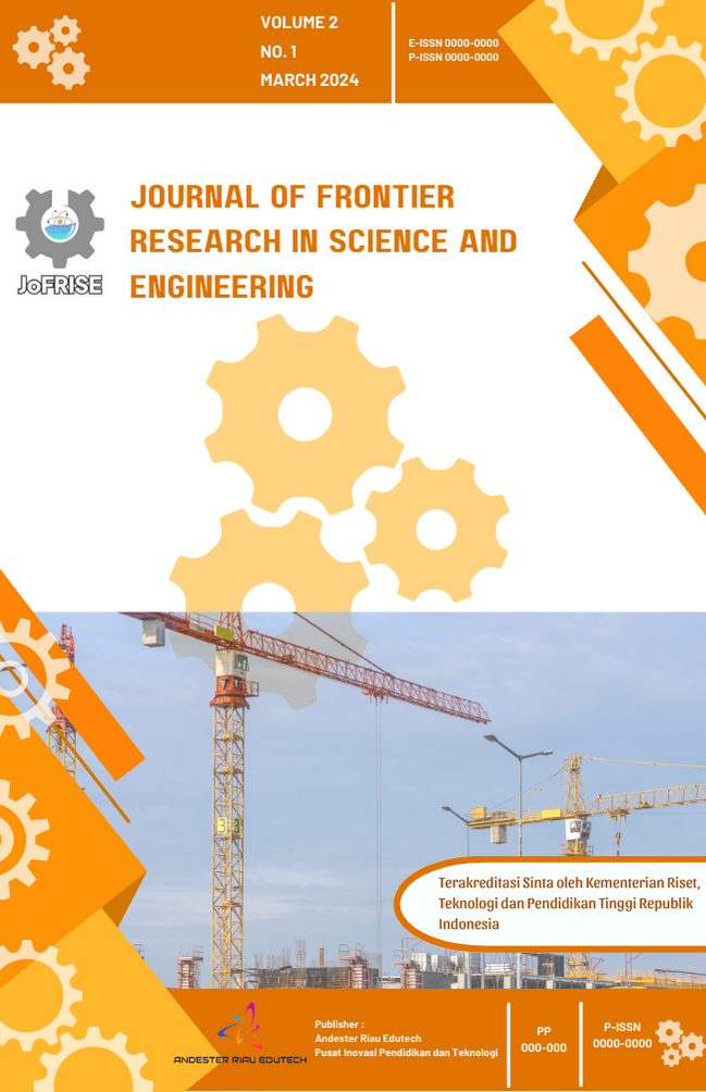 					View Vol. 2 No. 1 (2024): JOURNAL OF FRONTIER RESEARCH IN SCIENCE AND ENGINEERING
				