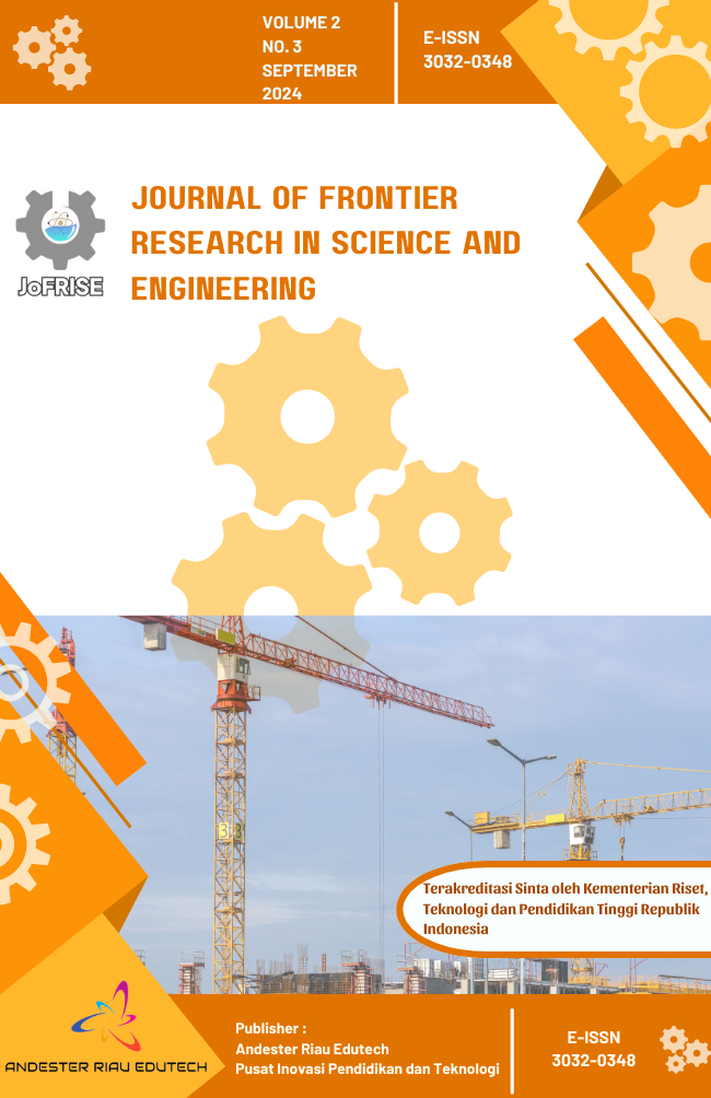 					View Vol. 2 No. 3 (2024): JOURNAL OF FRONTIER RESEARCH IN SCIENCE AND ENGINEERING
				